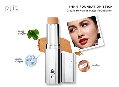 PÜR MINERALS 4-in-1 Foundation Stick in Golden Tan , 0.3 Oz (Pack of 1)