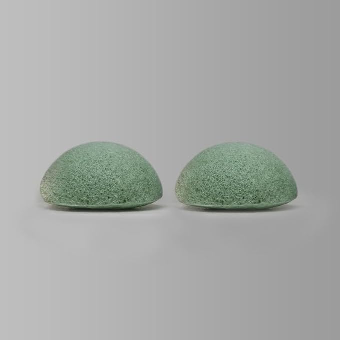 J&L Naturals Konjac Sponge | Exfoliating Face & Body Sponge for All Skin Types | Gentle Scrub | Cruelty Free, Vegan, Natural, Sustainable (Aloe Vera (for Dry Skin), 5-Pack Bundle)