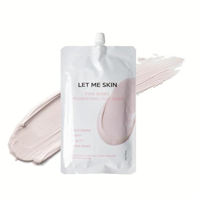 Pink Berry Clay Mask 70g – 10 Berry Complex, Deep Cleansing & Pore Care Wash-Off Facial Mask for Smooth, Radiant-Looking Skin