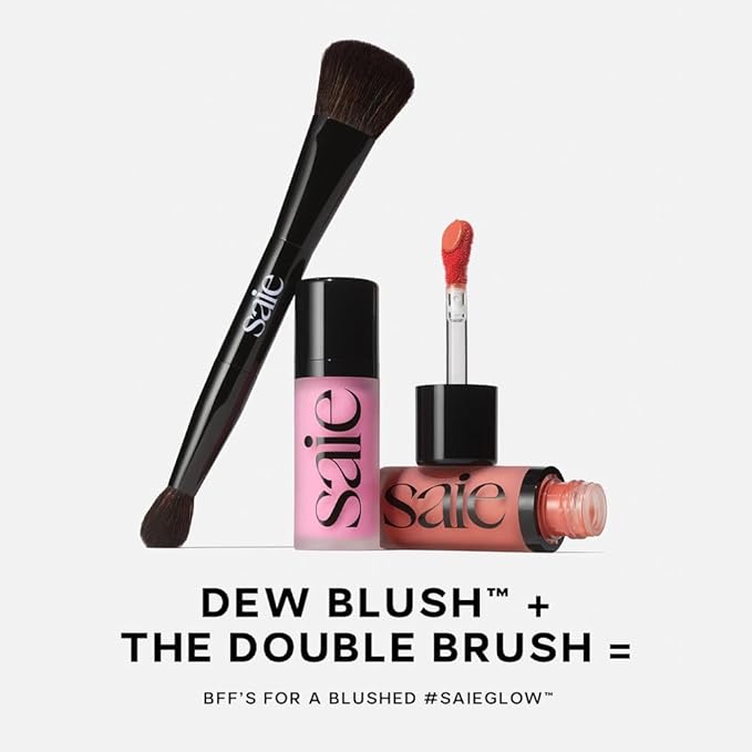 Saie Mini Dew Blush Trio Gift Set with Baby Pink, Neutral Pink & Warm Terracotta Shades, Hydrating Cream Blush Minis