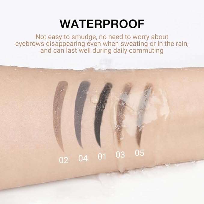 12 Pcs Ultimate Eyebrow Retractable Definer Pencils,Dual-Sided Natural Soft Textured Eyebrow Pencil, for Daily Look Eyebrow Makeup,Brow Brush,Fine Tip (12Pcs-Grey-Retractable Triangle)
