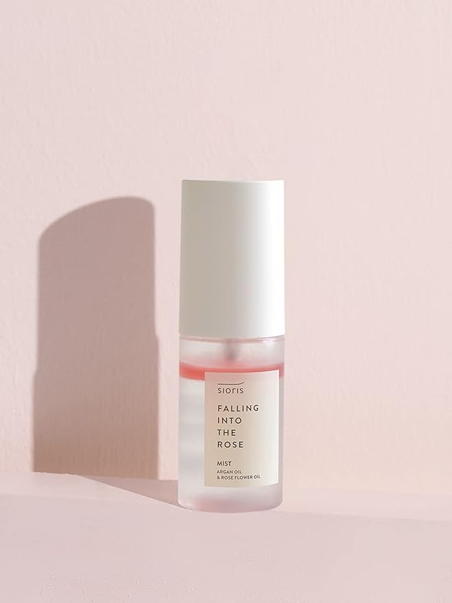 SIORIS Falling Into The Rose Mist Mini 1 Fl Oz for Traveling. 3in1 Multi-Care Mists Toner+Mist+Serum for Hydration & Oil Balance Certified by Cosmos Organic and Vegan Korean Skincare.