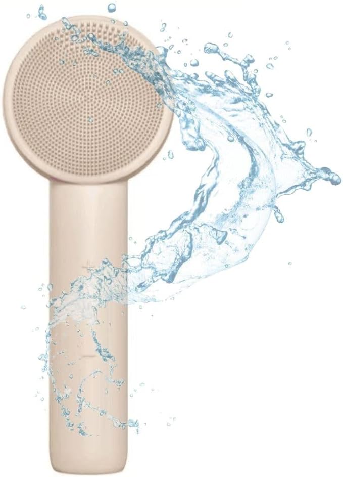 Sonic Facial Cleansing Brush- 5 Speed Rechargeable Silicone Face Brush for Deep Pore Cleansing, Waterproof & Travel Friendly Skincare Tool