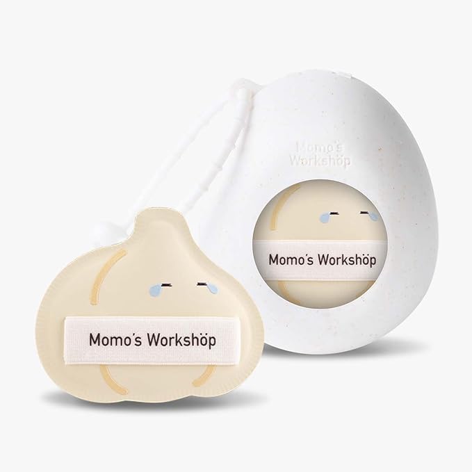 Crying Garlic Makeup Sponge 2-Pack, Hydrophilic PU for Sheer Finish, Dry&Wet Use,Pointed Tip for Concealer & Flat Side for Foundation, Flawless Sheer Finish with Travel Case