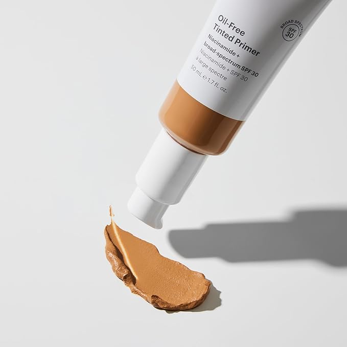 Glo Skin Beauty Oil-Free Tinted Primer SPF 30, (Deep) 1.7 oz - Mineral Makeup for Face, 4-in-1 Foundation Primer, Sheer Coverage, Skincare & Sunscreen With Broad Spectrum UVA/UVB Protection