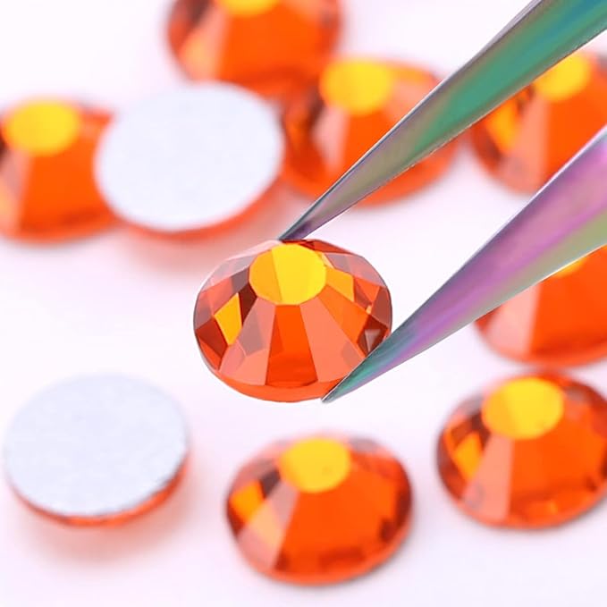 Novani Rhinestones 3000Pcs Flatback Crystal Round Loose Gemstones Glass Rhinestones for Crafts Makeup Nail Art Clothes Shoes DIY Decorations(SS10, 2.7-2.9mm,Hyacinth)