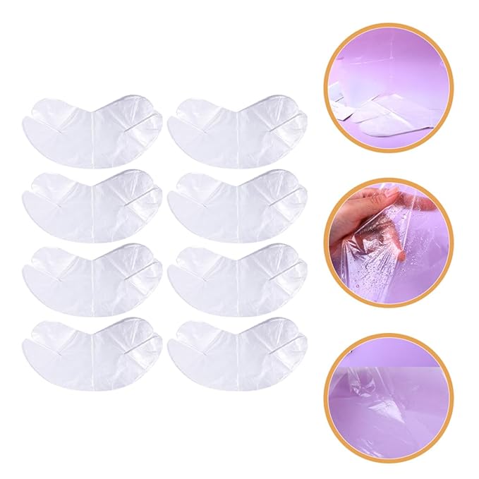 Healeved 200pcs Disposable Plastic Neck Mask Sheets Moisturizing Hydrating Spa Skin Care Patch for Salon and Home Use