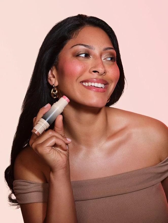 DIBS Beauty - Desert Island Duo Blush + Bronzer Stick, Creamy, buildable, blendable, streak-free - (2 You Do You/Mood Boost)(nude pink/light to tan with neutral undertones) Size: (0.3 oz)