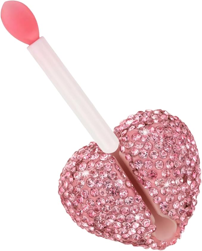 Lip Brush Holder,Lip Balm Brush Organizer Compatible with LANEIGE Lip Sleeping Mask,Silicone Sleeve Protector Cover for Lip Brushes(Pink & Purple)