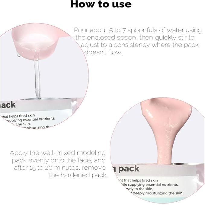PS.PRETTYSKIN Korean Modeling Mask Pack with Spatula (Pack of 2) (Cica)