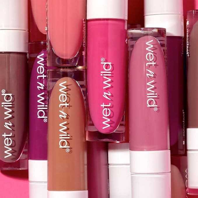 wet n wild Mega Last Catsuit High-Shine Liquid Lipstick Light Pink Chic Got Real (Pack of 2)
