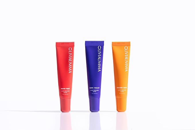 OLIVIAUMMA Orange Bliss Glow Ceramide Liptox – Moisturizing Korean Lip Gloss for Women to Hydrate and Glow with Shea Butter & Ceramides – Lipgloss for Dry, Chapped Lips – 15 ml