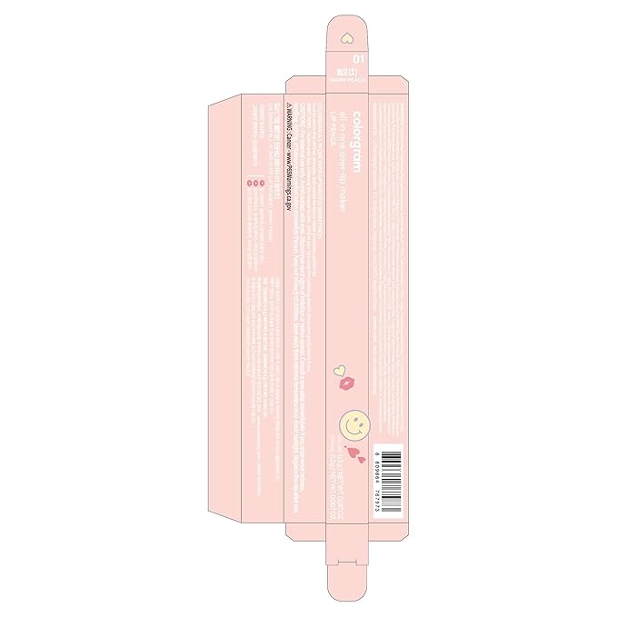 COLORGRAM All In One Over-Lip Maker 01 Warm Peach | Versatile Lip Liner & Contour with Natural Shades, Matte finish, Bigger and Fuller Lips, Plumping effect, Smooth creamy texture