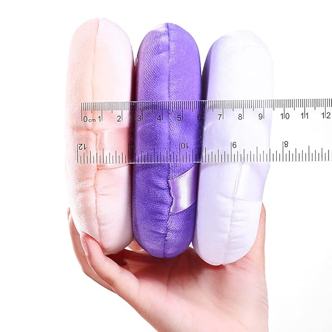 Jepeux 2 PCS large Powder puff, 5 inch cotton super soft Powder puff, washable, loose powder puff, baby powder, body puff round (Purple)