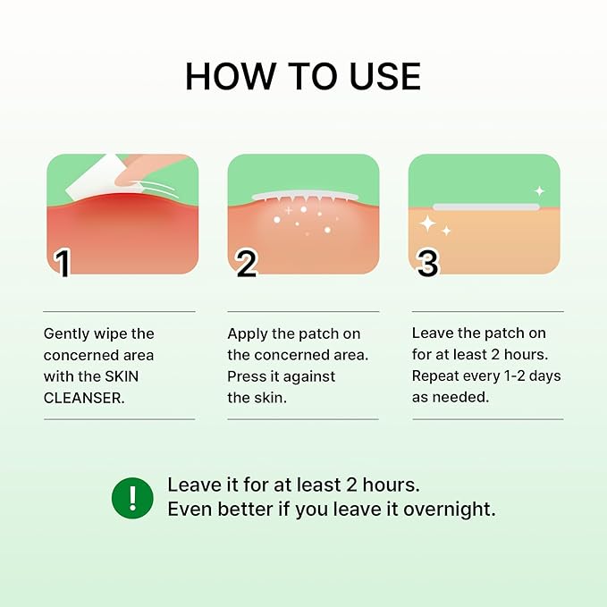 Acropass Trouble Care Microcone Acne Patch for Early Stage Pimple and Zits - Hydrocolloid, Niacimide Pimple Spot Treatment (Regular Size - 6count)
