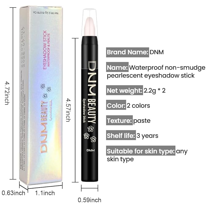 evpct 2Pcs Cream Eyeshadow Sticks Set for Eyes Waterproof, Desert Matte Eye shadow Stick Pencil Pen Bulk sombras en crema para ojos 28+28