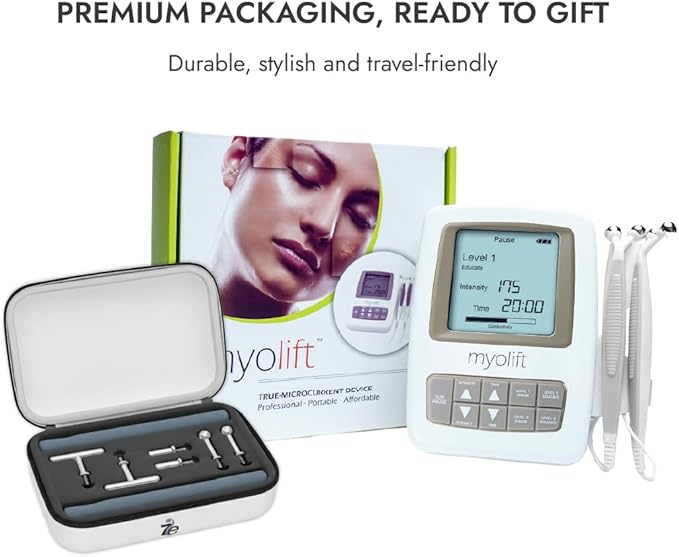 7E Wellness MyoLift Mini + Precision Wand Kit โ Microcurrent Device & Accessory Set for Full-Face & Targeted Treatments, Enhanced Conductivity, Skin Comfort & Firmness โ Works with Restore & Renu Gels