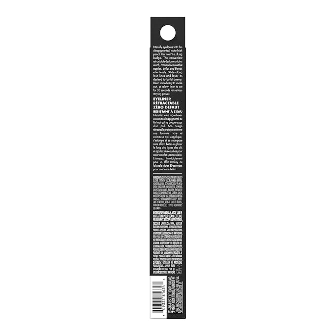 e.l.f. No Budge Retractable Eyeliner, Creamy, Ultra-Pigmented & Waterproof, Creates Bold & Defined Lines, Vegan & Cruelty-Free, Navy