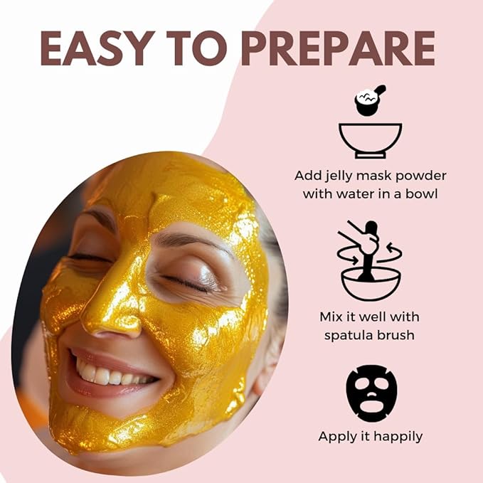Jelly Mask for Facials - 12 Flavors Hydrating & Brightening Jelly Face Masks | Free Jade Roller & Spatula | Bulgarian Rose, Lavender, Hyaluronic Acid, 24K Gold face mask skin care |Vajacial Jelly Mask