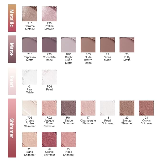 evpct Matte Putty Single Cream Eye Shadow Palette Pot Makeup for Older Women, Highly Pigmented Monochrome Cream to Powder Eyeshadow Palette Matte Liquid eyeshadow, Natural Waterproof Blendable