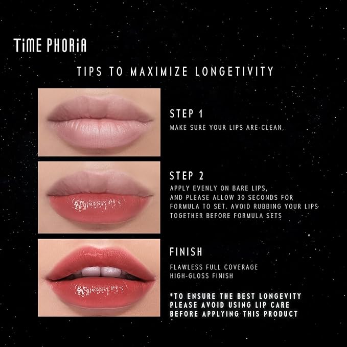 Stellar Dust Lip Stain 17 Eros, Waterproof Transfer-Proof Lip Gloss, Deep Warm Red Tinted Glossy Finish, High-Pigment Vibrant Color, Hydrating Lightweight Long-Lasting Lip Makeup for Women