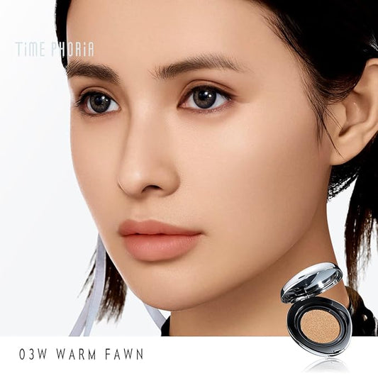 TIMELESS LUMINA MATTE PERFECTION CUSHION | Full Coverage, Weightless, Skin fit, Velvety Matte Finish, Oil-Control Waterproof Foundation, Sweatproof Flawless BB Cream CC (03W WARM FAWN)