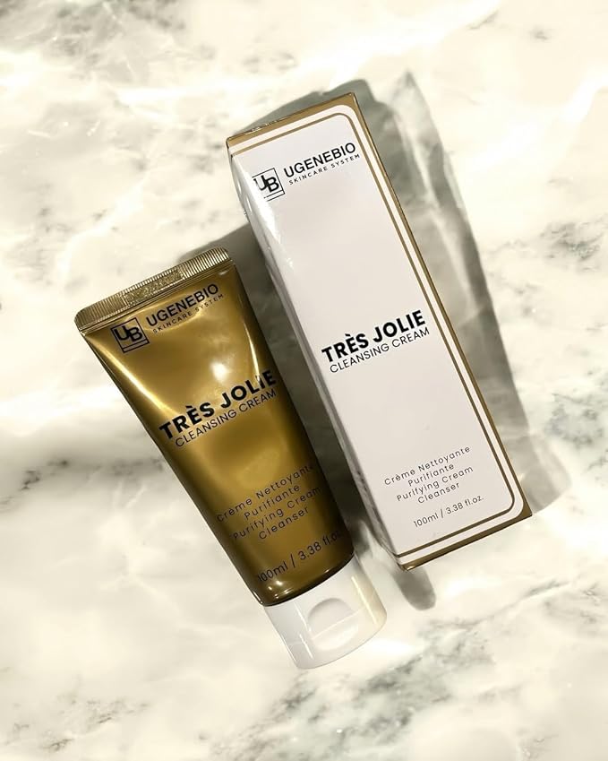 Tres Jolie Cleansing Cream – Gentle Makeup Remover & Hydrating Facial Cleanser with Ceramide, Ginseng & Green Tea – Moisturizing, Pore-Cleansing K-Beauty Skincare