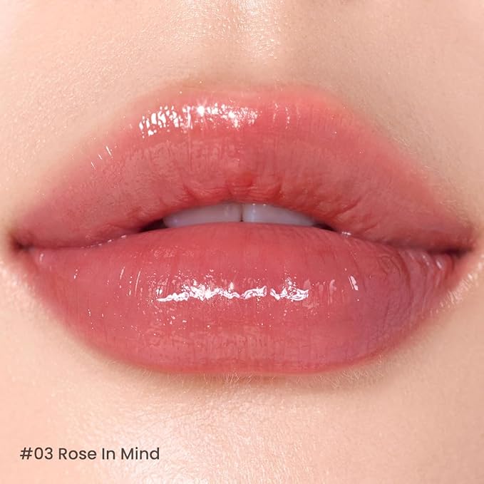 Peripera Ink Mood Glowy Tint | Lip-Plumping, Naturally Moisturizing, Lightweight, Glow-Boosting, Long-Lasting, Comfortable, Non-Sticky, No White Film (003 ROSE IN MIND)