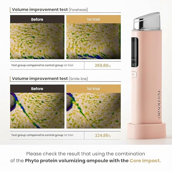 RESNOVAE Phyto Protein Volumizing Ampoule β Firming & Smoothing Face Serum with Hydrolyzed Lupine Protein & INDUCELL | Deep Firming & Lifting Anti-Aging Ampoule (30ml / 1.01 fl.oz)