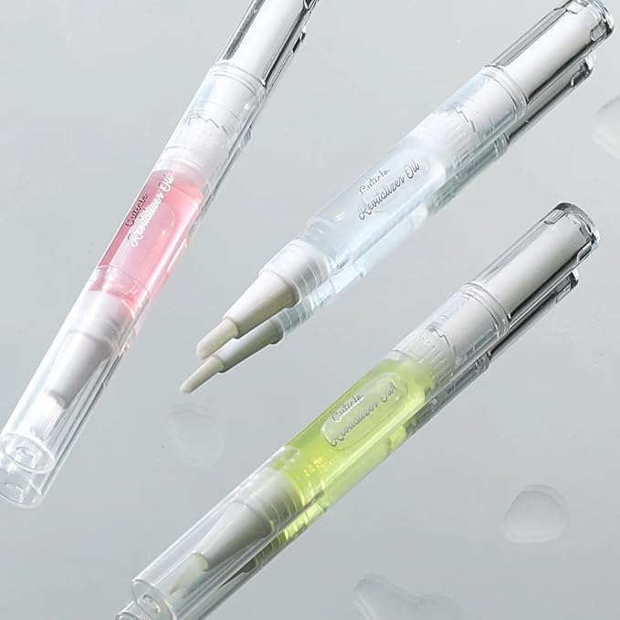 SASSYTIP Nail Strengthen Oil Pen | Fast-Absorbing Cuticle Oil with Biotin & Ginseng | For Brittle & Peeling Nails | Jasmine, Rose, Lemon Scents | Home, Office, Travel Use (Lemon)