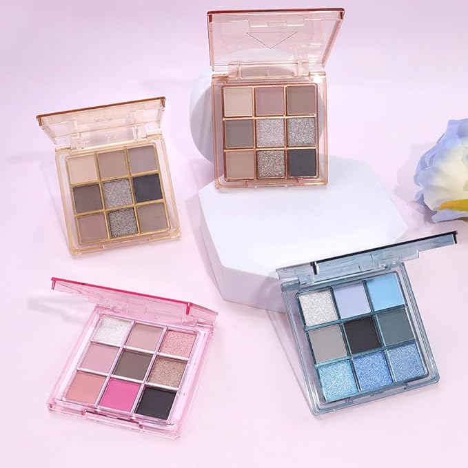 AMY'S DIARY Blue Eyeshadow Palette Eye shadow Makeup,Navy Blue Eyeshadow Shiny Sparkle Shimmer Glitter Eyeshadow Waterproof Pallete,royal blue Glitter Blue Eye Make Up