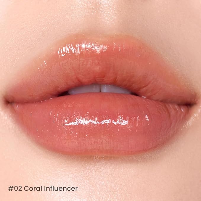 Peripera Ink Mood Glowy Tint | Lip-Plumping, Naturally Moisturizing, Lightweight, Glow-Boosting, Long-Lasting, Comfortable, Non-Sticky, No White Film (02 CORAL INFLUENCER)