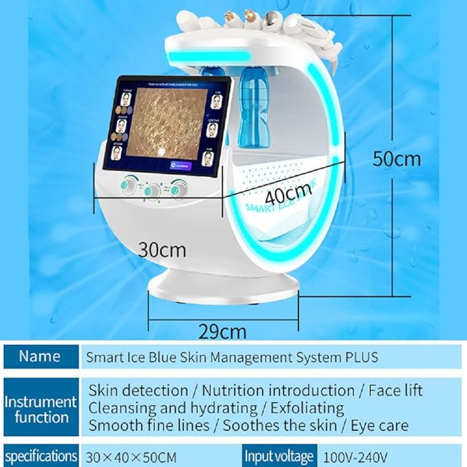 7 in 1 Hydrogen Oxygen Facial Bubble Beauty Skin Cleaning Machine 7 in 1 Face Facial Machine