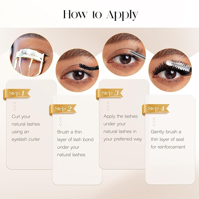 BEFER Lash Clusters, 192 Pcs D Curl Eyelash Clusters 3D Fluffy Volume Individual Lashes Extensions 10-16MM Cluster Eyelash Wispy Cluster Lashes DIY At Home(100P)