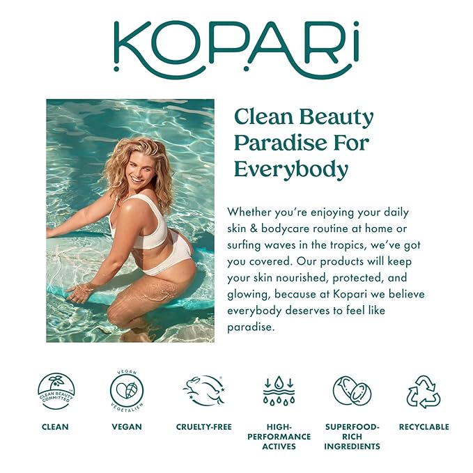 Kopari Lip Love Moisture Balm in Watermelon SPF 30, Tinted Mineral Lip Sunscreen with Ceramides & Squalane, Clean Vegan Hydrating Balm, 0.35 oz