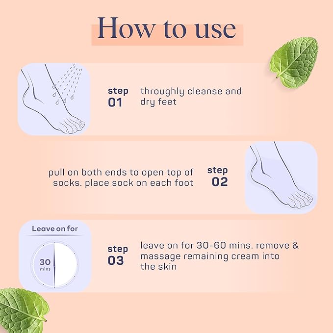 SpaLife Moisturizing Foot Sockies | Foot Mask for Dry Cracked Feet Intensive Repair Treatment | Tea Tree Oil Softening Booties | Callus Remover Alternative | Self Care Gifts for Women | 8 Pack