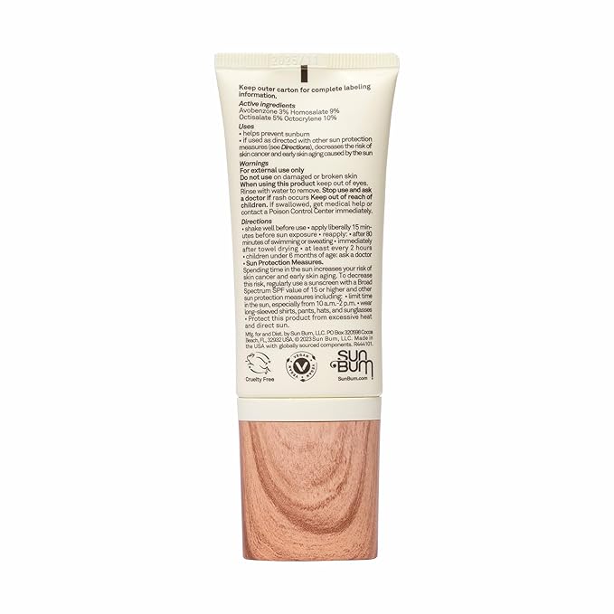 Sun Bum Daily SPF 50 Face Sunscreen Lotion - Broad Spectrum Moisturizing Facial Sunscreen with Vitamin E - Vegan and Hawaii 104 Act Compliant (Without Octinoxate & Oxybenzone) - Travel Size 1.7 oz