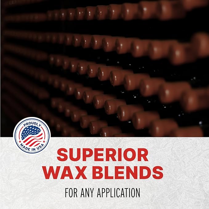 Blended Waxes, Inc. Bottle Sealing Wax, Pastille Wax Seal Beads For Wine, Beer, and Liquor Bottle Sealing, Seals Between 25-30 Bottles, 1 lb, Burgundy