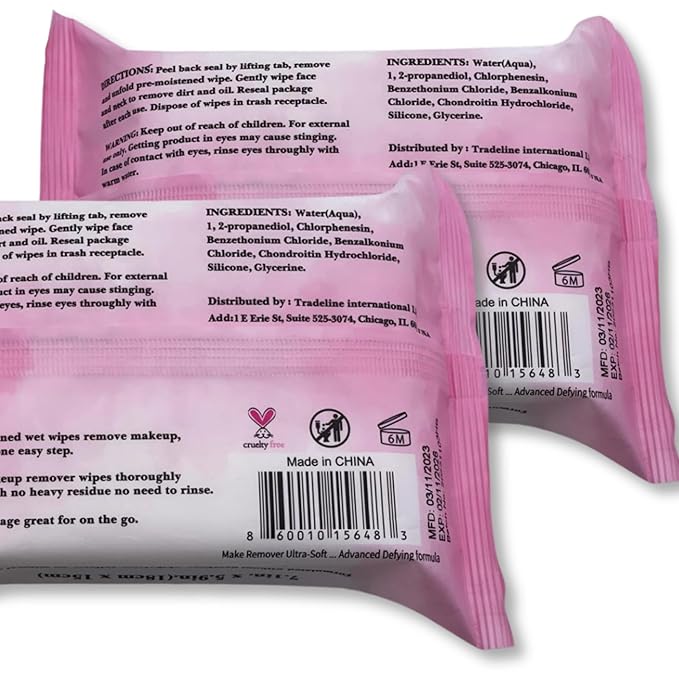 mivida Hypoallergenic Makeup Remover Wipes With Vitamin E, Alcohol Free & Fragrance Free Makeup Wipes For Sensitive Skin, Plant Based Make Up Remover, Travel Friendly 2 Ć 25 Count