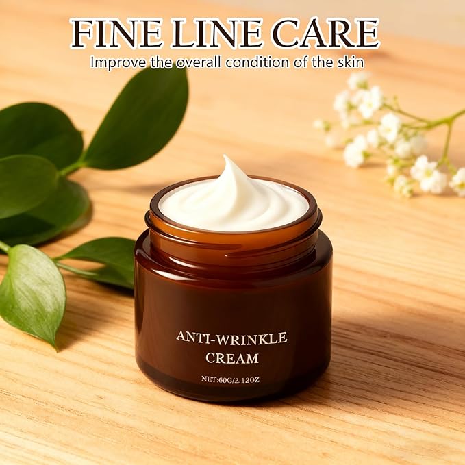 Retinol Anti-Wrinkle Cream, Firms and Lifts Skin, Improve Fine Lines,Restores Elasticity, Deep Hydration for All Skin Types (2PCS)