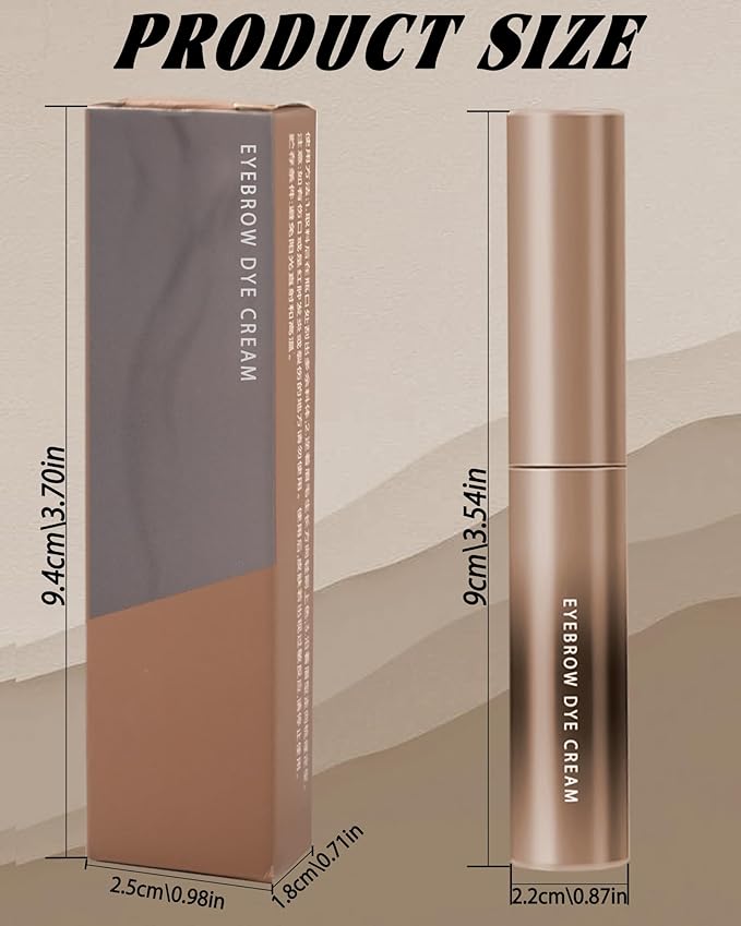 Light Brown Tinted Eyebrow Gel, 2 Pcs Long Lasting Waterproof Eye Brow Tinting Kit, Smudgeproof Natural Eyebrow Mascara Glue, Ultra-Fine Brush Brow Filler Stain, Christmas Makeup Gifts for Women-05