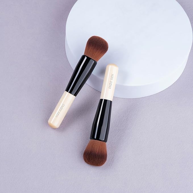 Kabuki Powder Foundation Brush, Powder Contour and Bronzer Brush, Portable Travel Kabuki Foundation Brush, Makeup Brush for Liquid Blush, Cream Foundation Blending. (K800)