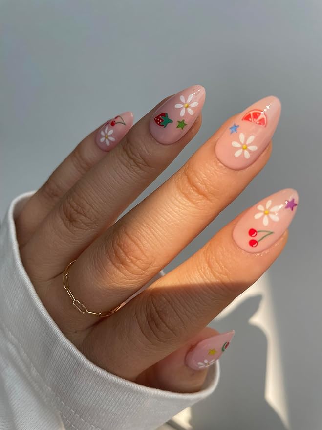 Deco Beauty Fruit Salad- Super Thin & Easy-to-Apply Nail Art with The Cutest Designs - Durable & Long-Lasting Nail Art Stickers and Decals for Women, for DIY at-Home Manicures & Salon-Quality Nails
