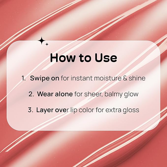 MIXIK 123 Lip Jelly, Sheer Glossy Lip Gloss with Vitamin 10 Complex & Nourishing Oils, Hydrating, Vegan, Cruelty-Free, Non-Sticky Jelly Lip Stain, 0.3 fl oz (9ml) (Crushed Plum)