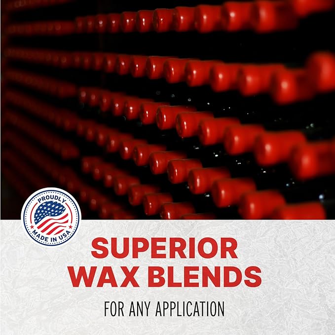 Blended Waxes, Inc. Bottle Sealing Wax Beads, Premium Pastille Wax Seal Beads For Wine, Beer, and Liquor Bottle Closure, Seals Between 25-30 Bottles, 1 lb, Gloss Bright Red