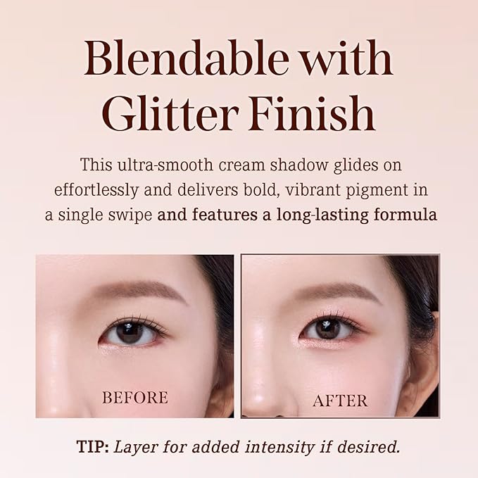 DEARDAHLIA Perfect Designing Shadow Stick (Champagne Vanilla) - Long-Lasting Eyeshadow Stick with High Pigment, Smooth & Blendable Texture, Weightless Feel. Vegan & Cruelty-Free Eye Makeup