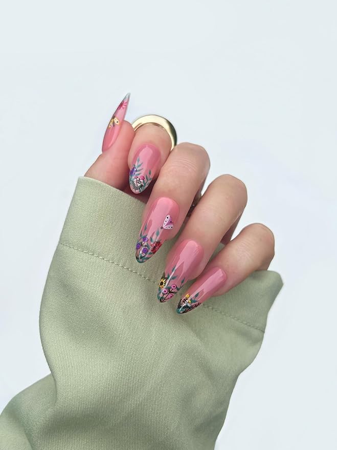 Deco Beauty Wildflower - Super Thin & Easy-to-Apply Nail Art with The Cutest Designs - Durable & Long-Lasting Nail Art Stickers and Decals for Women, for DIY at-Home Manicures & Salon-Quality Nails