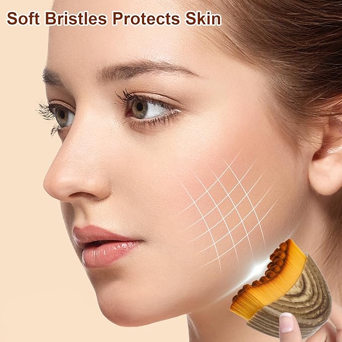 New Lymphatic Contour Face Brush, Contour Face Brush Lymphatic Drainage Massager, Ergonomically Designed Double Chin Reducer to Fit The Skin Precisely, Suitable for All Skin Types