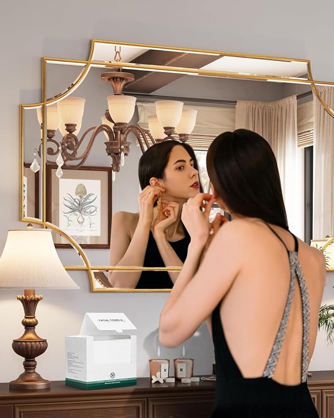 Face Towels,Facial Towels,100Ct Disposable Face Towel,10"x12"Face Cloths,Makeup Remover Face Towelettes Disposable,Disposable Face Cloths for Sensitive Skin,Biodegradable Dry Wipes