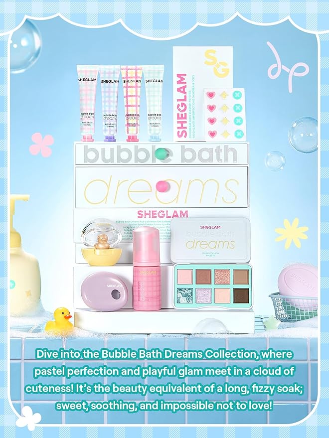 SHEGLAM Bubble Glow Blush Bar Silky Shimmer Blush Makeup for Cheek